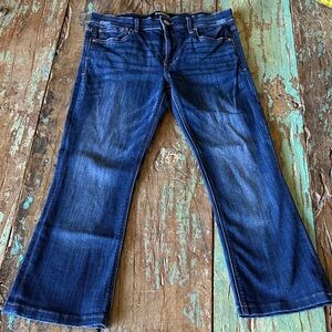 Express Indigo Flare Ankle Jeans